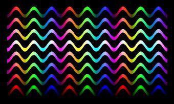 Rainbow Cubic Sine Waves