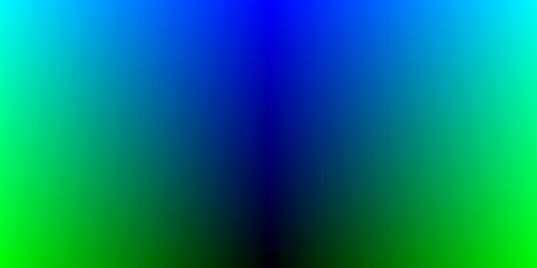 cyan mirror tile - clockwise cube, orientation 270 degrees